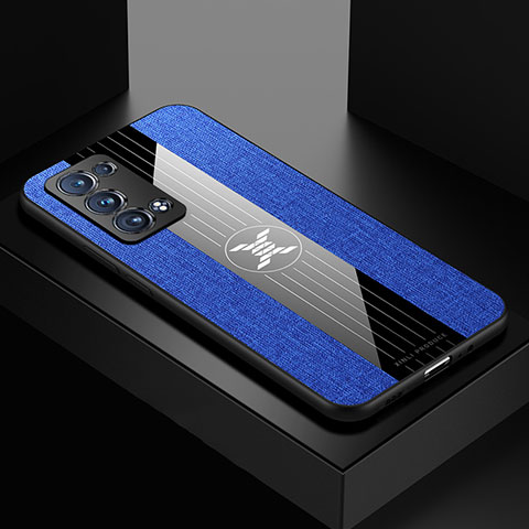Silikon Hülle Handyhülle Ultra Dünn Flexible Schutzhülle Tasche X01L für Oppo Reno6 Pro 5G Blau