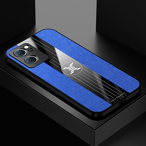 Silikon Hülle Handyhülle Ultra Dünn Flexible Schutzhülle Tasche X01L für Oppo Reno7 5G Blau
