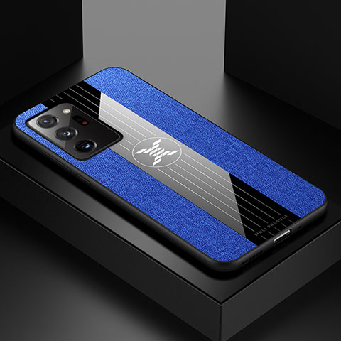 Silikon Hülle Handyhülle Ultra Dünn Flexible Schutzhülle Tasche X01L für Samsung Galaxy Note 20 Ultra 5G Blau