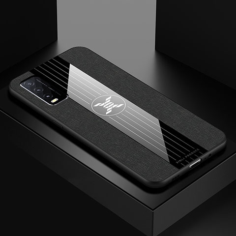 Silikon Hülle Handyhülle Ultra Dünn Flexible Schutzhülle Tasche X01L für Vivo Y12s Schwarz