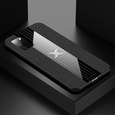 Silikon Hülle Handyhülle Ultra Dünn Flexible Schutzhülle Tasche X02L für Samsung Galaxy A03s Schwarz