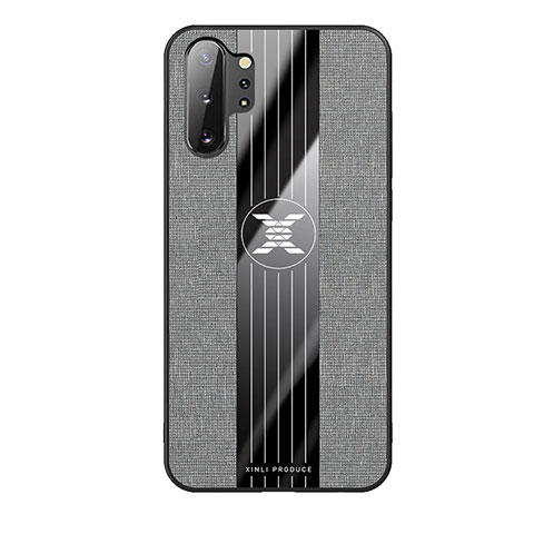 Silikon Hülle Handyhülle Ultra Dünn Flexible Schutzhülle Tasche X02L für Samsung Galaxy Note 10 Plus 5G Grau