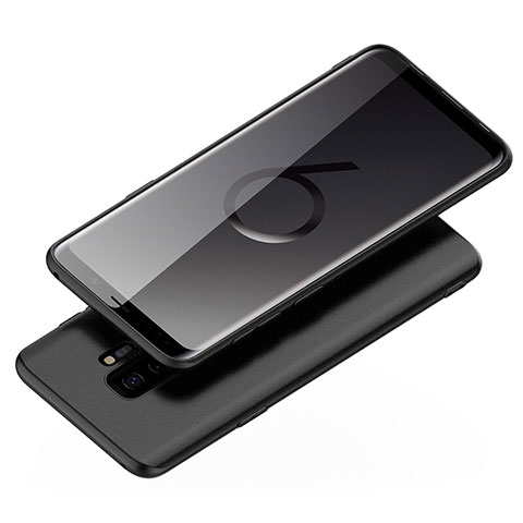 Silikon Hülle Handyhülle Ultra Dünn Schutzhülle 360 Grad für Samsung Galaxy S9 Plus Schwarz