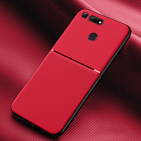 Silikon Hülle Handyhülle Ultra Dünn Schutzhülle 360 Grad Tasche C01 für Huawei Honor V20 Rot