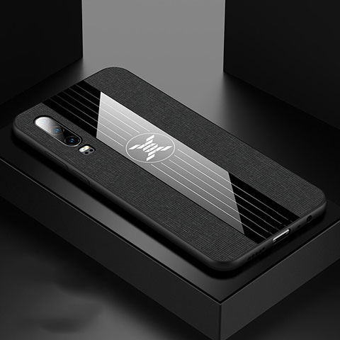 Silikon Hülle Handyhülle Ultra Dünn Schutzhülle 360 Grad Tasche C01 für Huawei P30 Schwarz