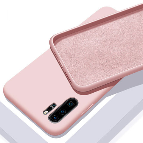 Silikon Hülle Handyhülle Ultra Dünn Schutzhülle 360 Grad Tasche C02 für Huawei P30 Pro Rosa