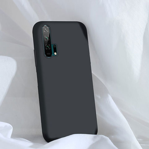 Silikon Hülle Handyhülle Ultra Dünn Schutzhülle 360 Grad Tasche C03 für Huawei Honor 20 Pro Schwarz