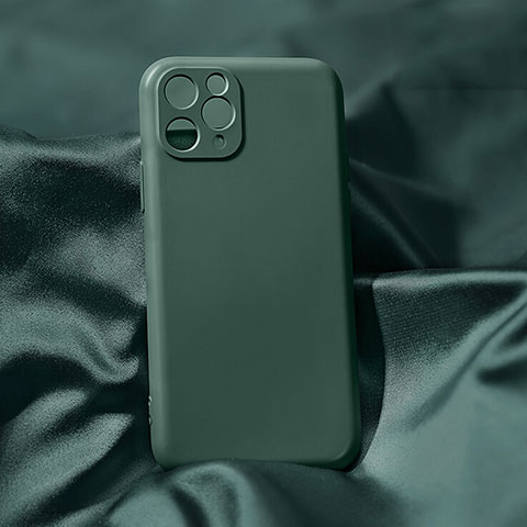 Silikon Hülle Handyhülle Ultra Dünn Schutzhülle 360 Grad Tasche C04 für Apple iPhone 11 Pro Max Grün