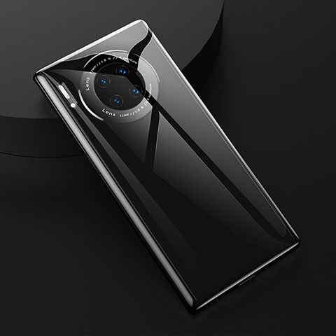 Silikon Hülle Handyhülle Ultra Dünn Schutzhülle 360 Grad Tasche C04 für Huawei Mate 30 5G Schwarz