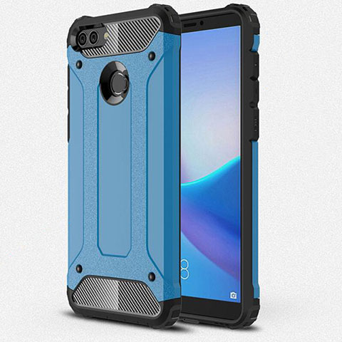 Silikon Hülle Handyhülle Ultra Dünn Schutzhülle 360 Grad Tasche für Huawei Enjoy 8 Plus Blau