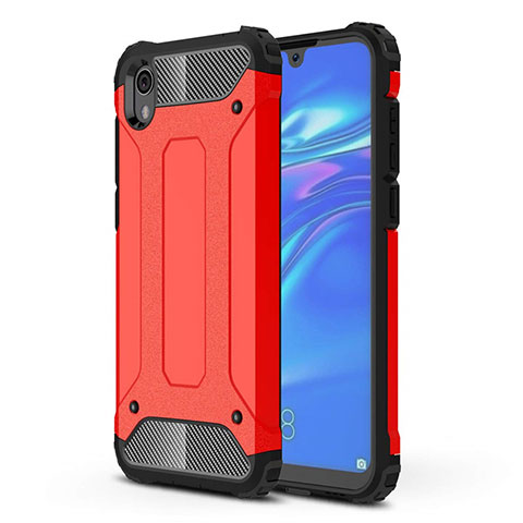 Silikon Hülle Handyhülle Ultra Dünn Schutzhülle 360 Grad Tasche für Huawei Enjoy 8S Rot