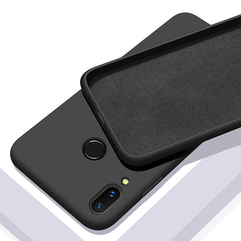 Silikon Hülle Handyhülle Ultra Dünn Schutzhülle 360 Grad Tasche für Huawei Nova 3i Schwarz