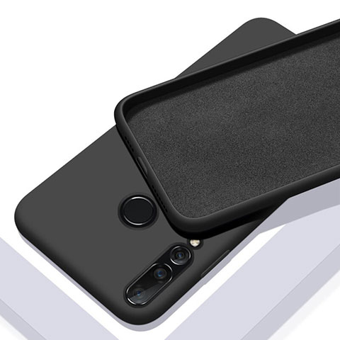 Silikon Hülle Handyhülle Ultra Dünn Schutzhülle 360 Grad Tasche für Huawei Nova 5i Schwarz