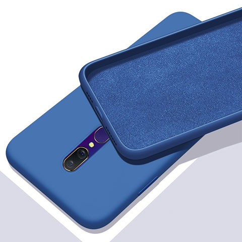Silikon Hülle Handyhülle Ultra Dünn Schutzhülle 360 Grad Tasche für Oppo A9 Blau