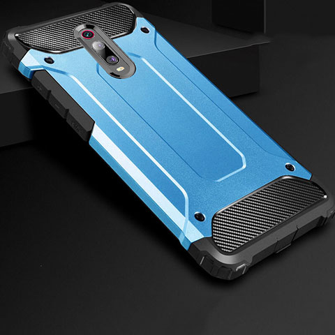 Silikon Hülle Handyhülle Ultra Dünn Schutzhülle 360 Grad Tasche für Xiaomi Mi 9T Blau