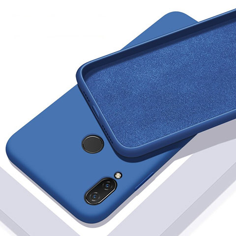 Silikon Hülle Handyhülle Ultra Dünn Schutzhülle 360 Grad Tasche für Xiaomi Redmi 7 Blau