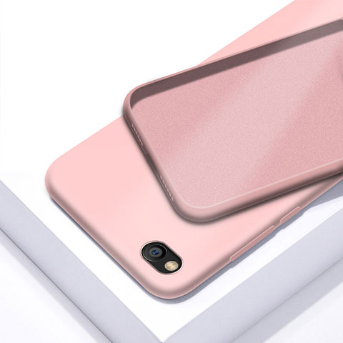 Silikon Hülle Handyhülle Ultra Dünn Schutzhülle 360 Grad Tasche für Xiaomi Redmi Go Rosegold
