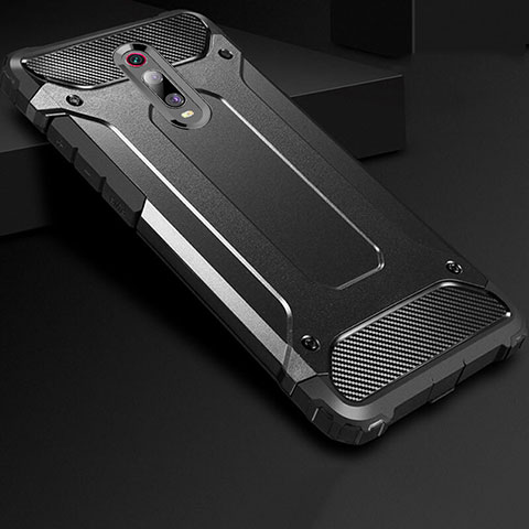 Silikon Hülle Handyhülle Ultra Dünn Schutzhülle 360 Grad Tasche für Xiaomi Redmi K20 Schwarz