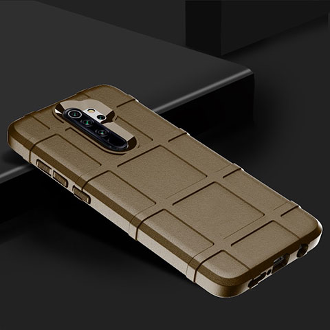 Silikon Hülle Handyhülle Ultra Dünn Schutzhülle 360 Grad Tasche für Xiaomi Redmi Note 8 Pro Braun
