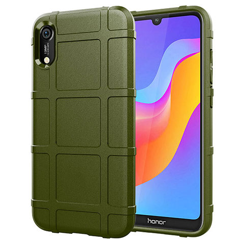 Silikon Hülle Handyhülle Ultra Dünn Schutzhülle 360 Grad Tasche S01 für Huawei Honor 8A Grün