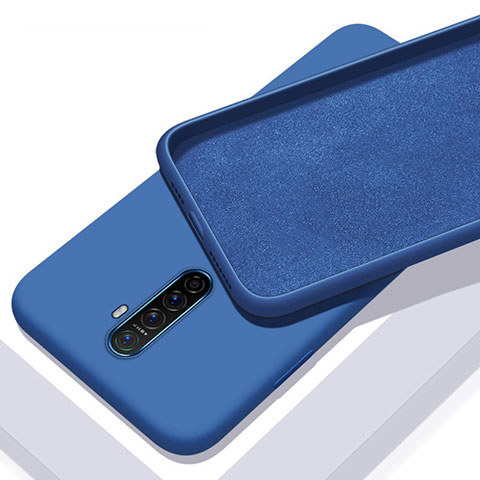 Silikon Hülle Handyhülle Ultra Dünn Schutzhülle 360 Grad Tasche S01 für Oppo Reno Ace Blau