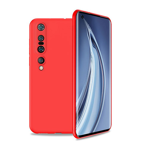Silikon Hülle Handyhülle Ultra Dünn Schutzhülle 360 Grad Tasche S01 für Xiaomi Mi 10 Pro Rot