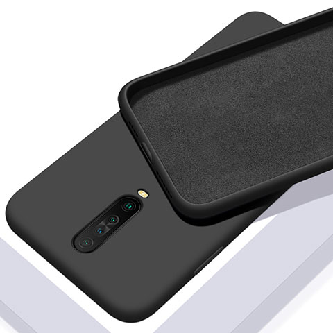 Silikon Hülle Handyhülle Ultra Dünn Schutzhülle 360 Grad Tasche S01 für Xiaomi Redmi K30 4G Schwarz