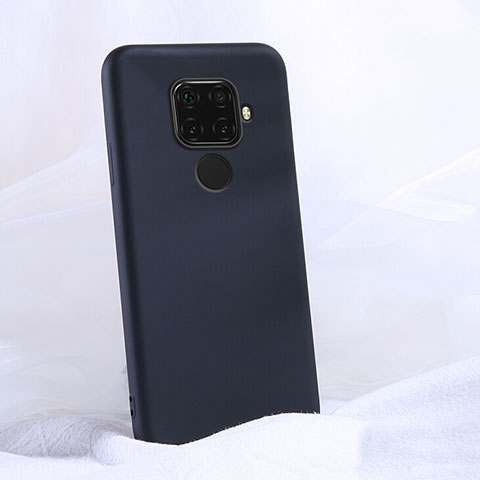 Silikon Hülle Handyhülle Ultra Dünn Schutzhülle 360 Grad Tasche S03 für Huawei Nova 5i Pro Schwarz