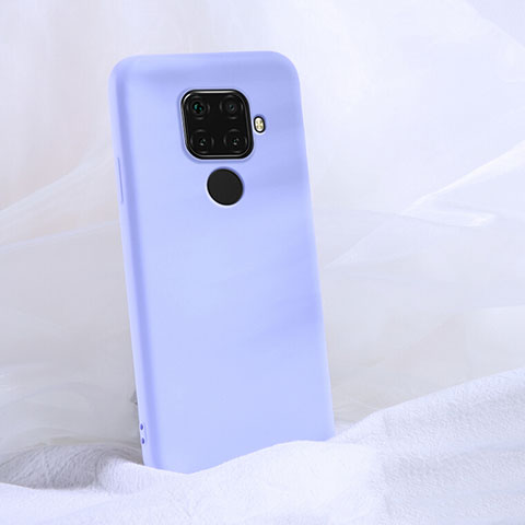 Silikon Hülle Handyhülle Ultra Dünn Schutzhülle 360 Grad Tasche S03 für Huawei Nova 5i Pro Violett