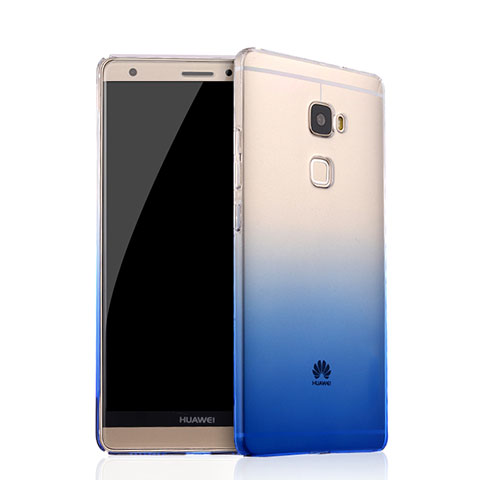 Silikon Hülle Handyhülle Ultra Dünn Schutzhülle Durchsichtig Farbverlauf für Huawei Mate S Blau