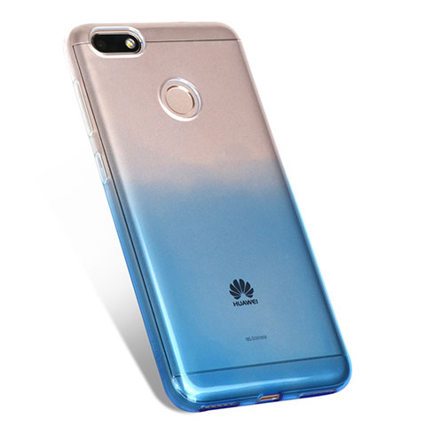 Silikon Hülle Handyhülle Ultra Dünn Schutzhülle Durchsichtig Farbverlauf für Huawei P9 Lite Mini Blau