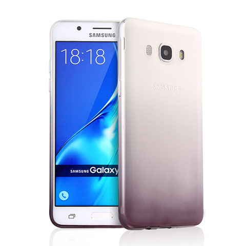 Silikon Hülle Handyhülle Ultra Dünn Schutzhülle Durchsichtig Farbverlauf für Samsung Galaxy J5 Duos (2016) Grau