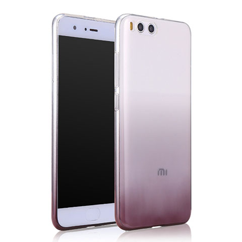 Silikon Hülle Handyhülle Ultra Dünn Schutzhülle Durchsichtig Farbverlauf für Xiaomi Mi 6 Grau