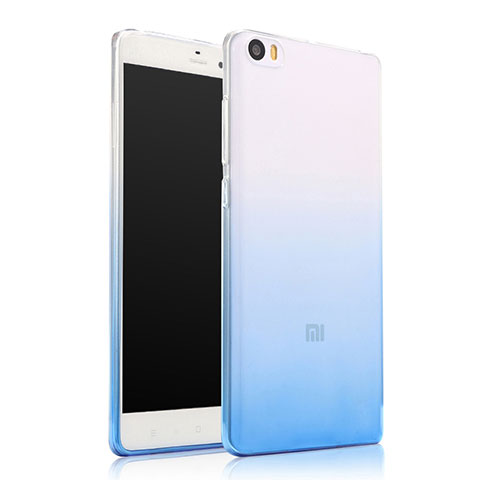 Silikon Hülle Handyhülle Ultra Dünn Schutzhülle Durchsichtig Farbverlauf für Xiaomi Mi Note Blau