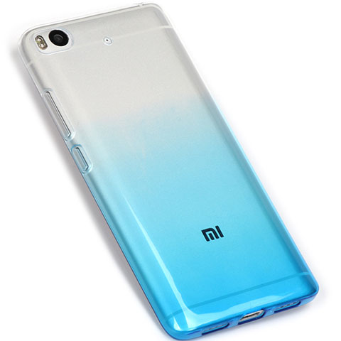 Silikon Hülle Handyhülle Ultra Dünn Schutzhülle Durchsichtig Farbverlauf G01 für Xiaomi Mi 5S 4G Blau