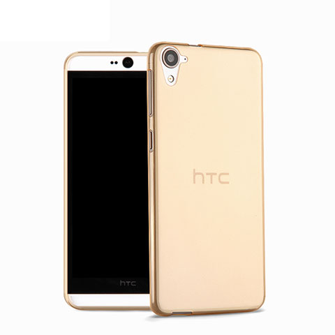 Silikon Hülle Handyhülle Ultra Dünn Schutzhülle Durchsichtig Transparent für HTC Desire 826 826T 826W Gold