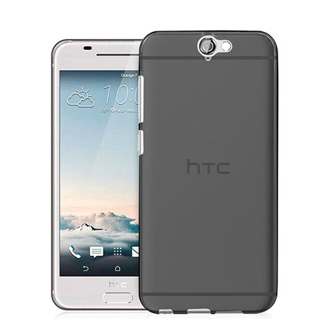 Silikon Hülle Handyhülle Ultra Dünn Schutzhülle Durchsichtig Transparent für HTC One A9 Grau