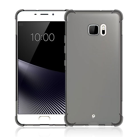 Silikon Hülle Handyhülle Ultra Dünn Schutzhülle Durchsichtig Transparent für HTC U Ultra Grau