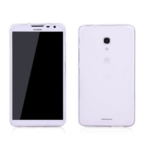 Silikon Hülle Handyhülle Ultra Dünn Schutzhülle Durchsichtig Transparent für Huawei Ascend Mate 2 Weiß