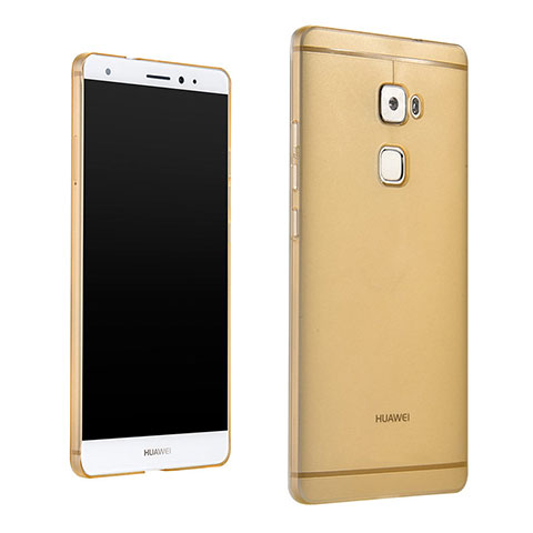 Silikon Hülle Handyhülle Ultra Dünn Schutzhülle Durchsichtig Transparent für Huawei Mate S Gold