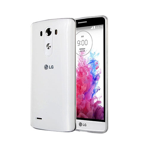 Silikon Hülle Handyhülle Ultra Dünn Schutzhülle Durchsichtig Transparent für LG G3 Weiß