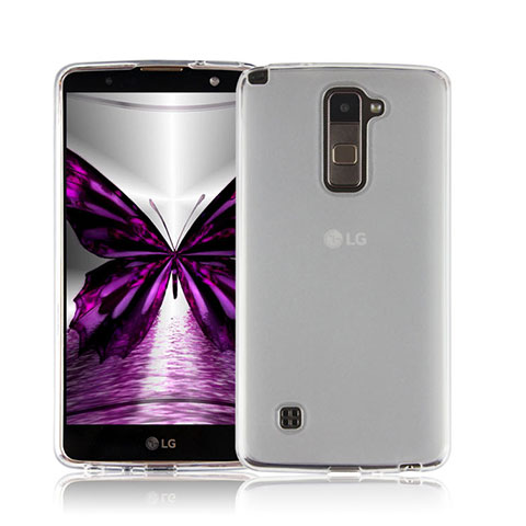 Silikon Hülle Handyhülle Ultra Dünn Schutzhülle Durchsichtig Transparent für LG Stylus 2 Plus Weiß