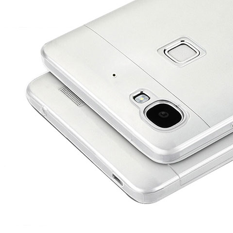 Silikon Hülle Handyhülle Ultra Dünn Schutzhülle Durchsichtig Transparent T04 für Huawei Enjoy 5S Grau