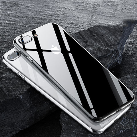 Silikon Hülle Handyhülle Ultra Dünn Schutzhülle Durchsichtig Transparent T20 für Apple iPhone 8 Plus Klar