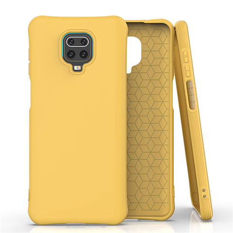 Silikon Hülle Handyhülle Ultra Dünn Schutzhülle Flexible 360 Grad Ganzkörper Tasche C01 für Xiaomi Redmi Note 9S Gelb
