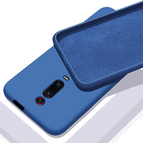 Silikon Hülle Handyhülle Ultra Dünn Schutzhülle Flexible 360 Grad Ganzkörper Tasche C02 für Xiaomi Mi 9T Pro Blau