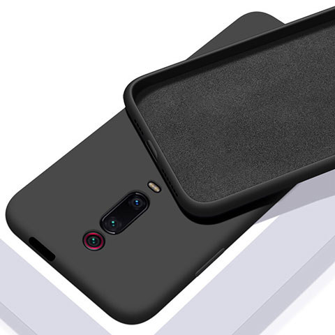 Silikon Hülle Handyhülle Ultra Dünn Schutzhülle Flexible 360 Grad Ganzkörper Tasche C02 für Xiaomi Mi 9T Schwarz