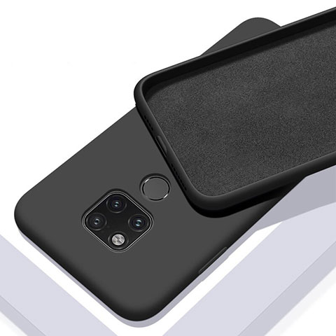 Silikon Hülle Handyhülle Ultra Dünn Schutzhülle Flexible 360 Grad Ganzkörper Tasche C03 für Huawei Mate 20 X 5G Schwarz