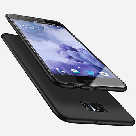 Silikon Hülle Handyhülle Ultra Dünn Schutzhülle für HTC U Ultra Schwarz