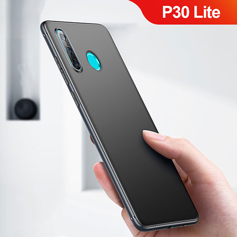 Silikon Hülle Handyhülle Ultra Dünn Schutzhülle für Huawei P30 Lite Schwarz